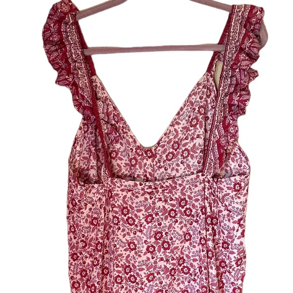 Faherty Hyland Dress in Sun Up Block Print Sz L - Picture 7 of 11